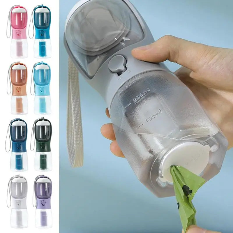 . 3-in-1 , Dog Water Cup Drinking Food Garbage Bag Three-in-one Portable Small Multi-functional Pet Cups Pets Supplies